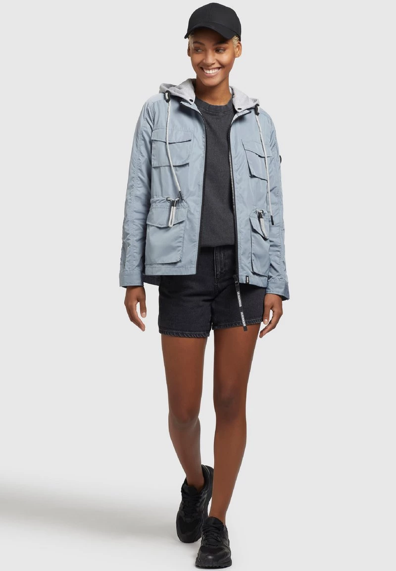 Khujo FLAMES Veste Légère Blaugrau Hell Femme 4 Khujo FLAMES Veste Légère Blaugrau Hell Femme – Image 2