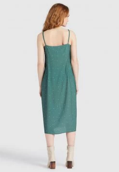 Khujo VALERIYA Robe De Jour Green Femme -Khujo Soldes 014c64cf8fea4523a99ef8b5bc7f54e6