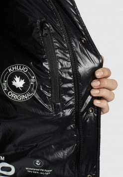 Khujo GERDA SHINY Veste D'hiver Schwarz Femme -Khujo Soldes 018f26bbaec54943ba48a0e00317a0e1