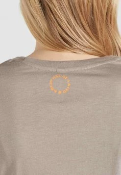 Khujo FRANCESCA SMILE T Shirt Imprimé Graubraun Femme -Khujo Soldes 02ec9d1551a746e6beda7d5565613c05