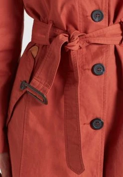 Khujo Femme AURORA Trench Rot -Khujo Soldes 052c4c55d31a4cdb831250c4d4f80071