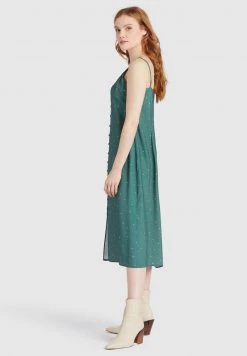 Khujo VALERIYA Robe De Jour Green Femme -Khujo Soldes 0582b3c8157e46fc89bdc3a7f5852461
