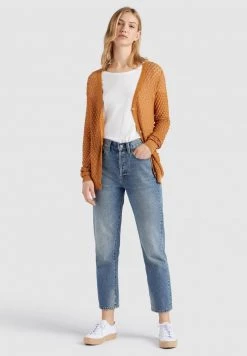 Khujo ASYA Gilet Ochra Gold Femme -Khujo Soldes 05d64d1c5d794349a6e2896b8b82da6e