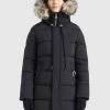 Khujo Femme MANTEL JARVANA Veste D'hiver Schwarz -Khujo Soldes 0694ef547c5c4812b39b7cdb25a4dc46