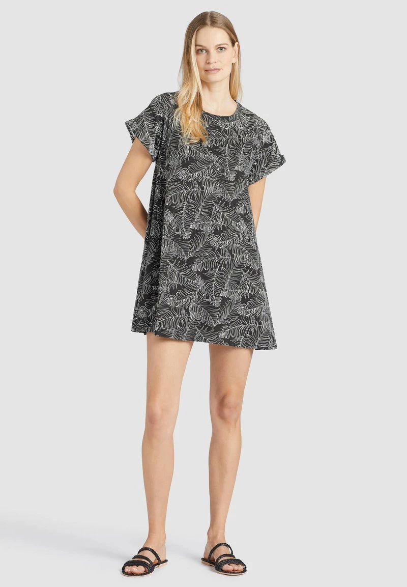 Khujo Femme IOCASTE Robe En Jersey Schwarz Gemustert 4 Khujo Femme IOCASTE Robe En Jersey Schwarz Gemustert – Image 2