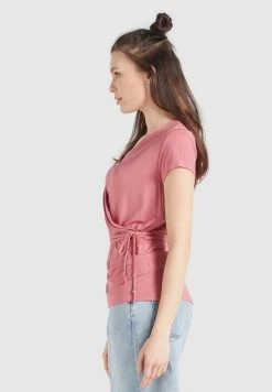 Khujo LETICIA T Shirt Imprimé Rosa Femme -Khujo Soldes 07df9d5cdb0544d3bed953ac0d185f21