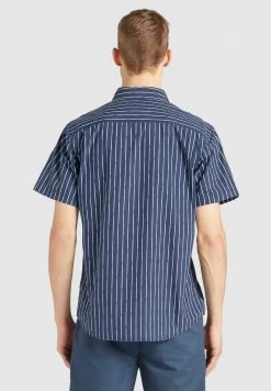 Khujo Homme SKELTON Chemise Blue -Khujo Soldes 08020391fd694ad7a8bc20393a62d336