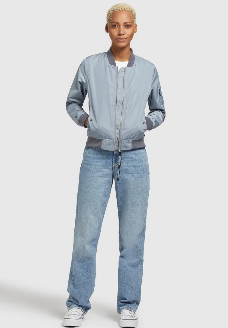 Khujo STENCE Blouson Bomber Blaugrau Hell Femme 8 Khujo STENCE Blouson Bomber Blaugrau Hell Femme – Image 6