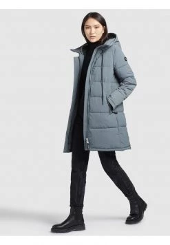 Khujo Femme DORANA Veste D'hiver Blaugrau -Khujo Soldes 0b62cf369be142e7964d455737910d3b