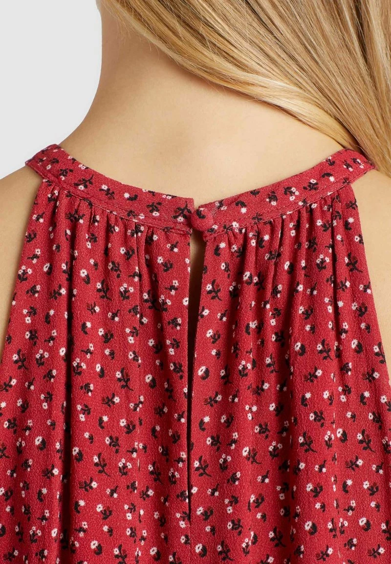 Khujo Femme KELSA Robe De Jour Rot Geblümt 10 Khujo Femme KELSA Robe De Jour Rot Geblümt – Image 8