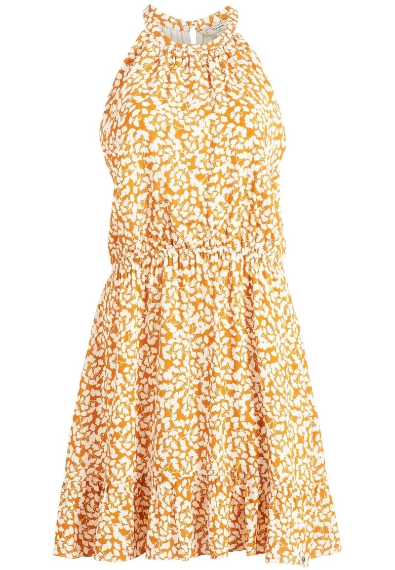 Khujo KELSA Robe De Jour Ocker Geblümt Femme 10 Khujo KELSA Robe De Jour Ocker Geblümt Femme – Image 8