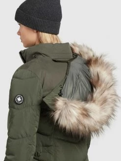 Khujo Femme LUBECK LONG5 Veste D'hiver Dunkeloliv -Khujo Soldes 0c5b6eb071934efab56d35986ffb0585