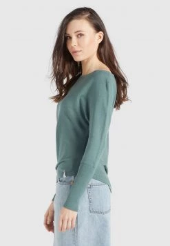 Khujo YODES Pullover Aqua Femme -Khujo Soldes 0ccb93b682254f9db6bbeacc6654d693