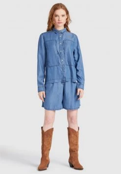 Khujo Femme ESAIA Chemisier Denim Blue 16 Khujo Femme ESAIA Chemisier Denim Blue -Khujo Soldes 0f1b79e62aee4a92859c9fbbf468c929