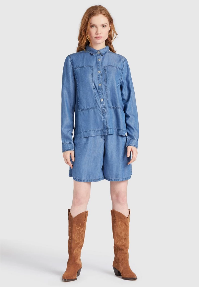 Khujo Femme ESAIA Chemisier Denim Blue 8 Khujo Femme ESAIA Chemisier Denim Blue – Image 6