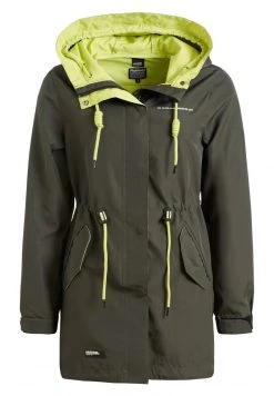 Khujo Femme EMURI Parka Dunkelgrün -Khujo Soldes 0f5f1e273bf443fd8637a34296cefd18