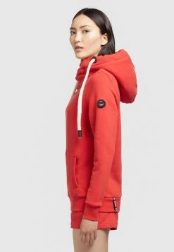 Khujo Femme RHABEA Sweat à Capuche Rot -Khujo Soldes 0f9f09e79d08461d9c6a23238a8e4417