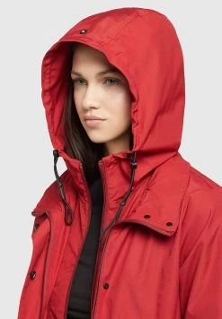 Khujo Femme FELINA Veste Imperméable Rot -Khujo Soldes 0fbb9ae9e0264c6b8cf71f7d45c0da51
