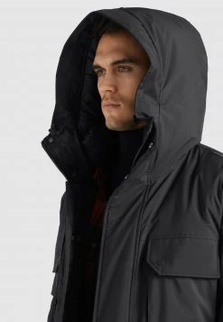 Khujo Homme HAMLET Veste D'hiver Schwarz -Khujo Soldes 11800a5d67074a87b40fff86984d05ec