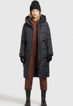 Khujo Femme DAKOTA Veste D'hiver Schwarz Schlangenmuster