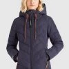 Khujo EIJA Veste D'hiver Dunkelblau Femme -Khujo Soldes 11cf3c7c32144a629ad79329b7e8d6e1