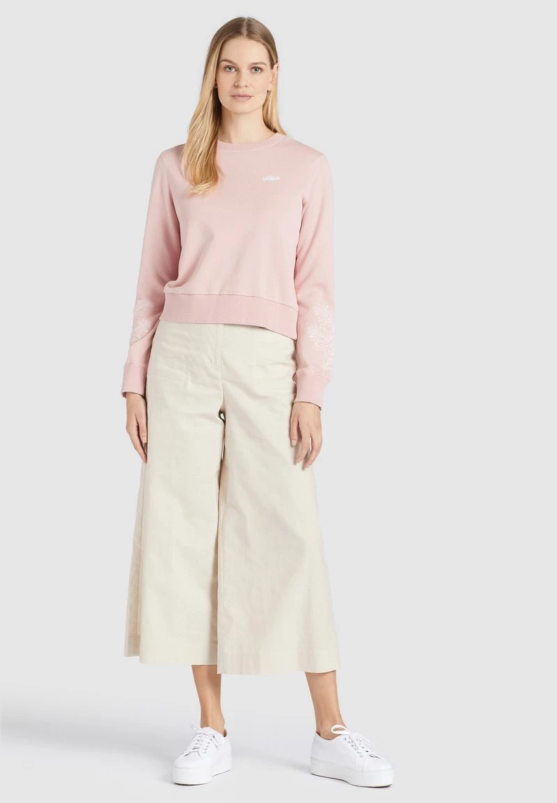 Khujo Femme ANAKONI LEAVES EMBRO Sweatshirt Rosa 3 Khujo Femme ANAKONI LEAVES EMBRO Sweatshirt Rosa