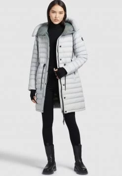 Khujo MANTEL NIANA SHINE Veste D'hiver Hellgrau Femme -Khujo Soldes 131135a84bbb48229c29e00e6d6dcb0e