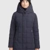 Khujo SILLA Veste D'hiver Dunkelblau Femme -Khujo Soldes 13b873f6de7c421cb3634ae8e01e19c0