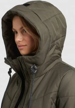 Khujo ARIBAY Veste D'hiver Dunkeloliv Femme -Khujo Soldes 1402c5473c844016b79084f88c5740f2