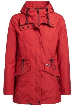 Khujo Femme FELINA Veste Imperméable Rot -Khujo Soldes 14106a8d87194175a86b567bafff73e2