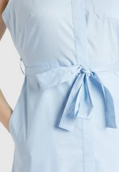 Khujo Femme THERES Robe Chemise Hellblau -Khujo Soldes 1434ac81cdd749c9bfa4c214fb8f7448