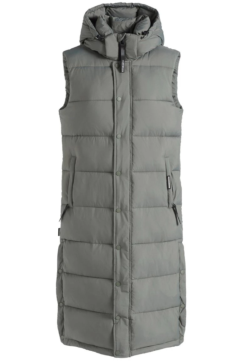 Khujo Femme MAGNETA MATT Veste Sans Manches Graugrün 9 Khujo Femme MAGNETA MATT Veste Sans Manches Graugrün – Image 7