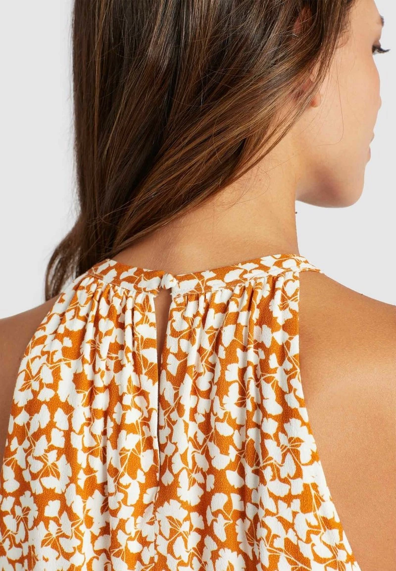 Khujo KELSA Robe De Jour Ocker Geblümt Femme 9 Khujo KELSA Robe De Jour Ocker Geblümt Femme – Image 7