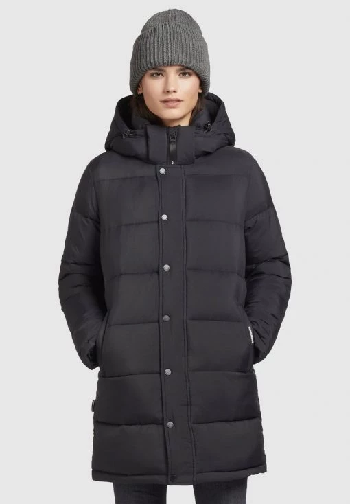 Khujo Femme WENCKE MATT Veste D'hiver Schwarz -Khujo Soldes 18de3a4451214e77a1fd0171c580fe47
