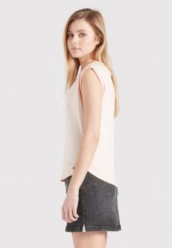 Khujo VIRGO Débardeur Apricot Femme -Khujo Soldes 1950127d635549329316756f9f30233e