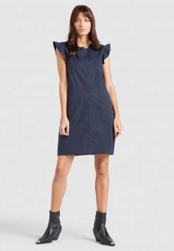 Khujo Femme CHARNA Robe De Jour Dunkelblau -Khujo Soldes 1a9cecee05644786b9e690db80e5953d