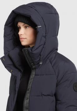 Khujo Femme DORASI Veste D'hiver Dunkelblau -Khujo Soldes 1b09f1babdaa4a69a655e7cbe2fdbd83
