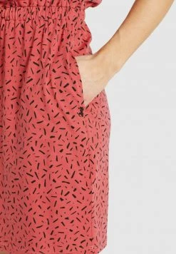 Khujo SAMMY Robe Fourreau Rosa Schwarz Gemustert Femme -Khujo Soldes 1b382ed49cb64c5fb43de902f8081bc8