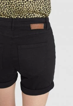 Khujo Femme RIVEN Short En Jean Schwarz -Khujo Soldes 1baaa8199ba248559af51986f11ed973
