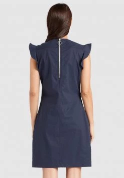 Khujo Femme CHARNA Robe De Jour Dunkelblau -Khujo Soldes 1cd545d153a24d3cad41f19be000e610