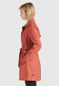 Khujo Femme AURORA Trench Rot -Khujo Soldes 1eb3074e11ba46f0beeee392e3649576