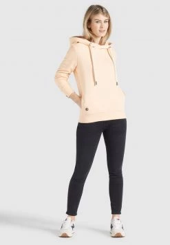 Khujo Femme TESIA Sweat à Capuche Apricot -Khujo Soldes 1f9689959dbe41fc9dc1f1d7ec1217de