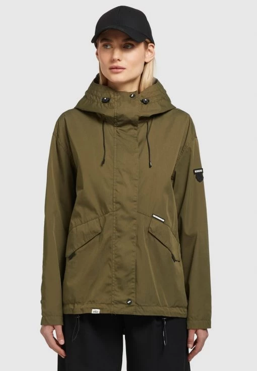 Khujo FRIPS Veste Mi Saison Dunkeloliv Femme -Khujo Soldes 22a8f79b86e74b8487d104d0f5f08504