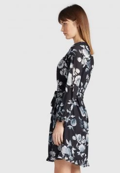 Khujo MEDUSA Robe De Jour Black Femme -Khujo Soldes 23df9e83473146688a2e3f83e41e35b8