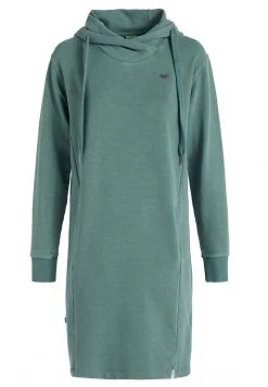 Khujo HALOUMA Robe De Jour Aqua Gewaschen Femme -Khujo Soldes 23e55a7f3c0649e0a68061848eefeb08