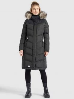 Khujo LUBECK LONG Veste D'hiver Dunkelgrau Femme