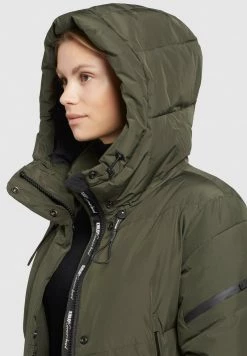 Khujo SONJE3 Veste D'hiver Dunkeloliv Femme -Khujo Soldes 2631ea3a9ca740fc8d581b724c025a5c