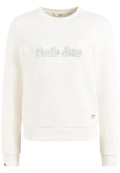 Khujo Femme CREOLE Sweatshirt Weiß -Khujo Soldes 26d093b8e7ee42d886354a1fb95b5884