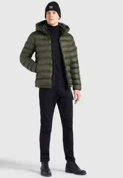 Khujo TUDOR Veste D'hiver Dunkeloliv Polyester Homme