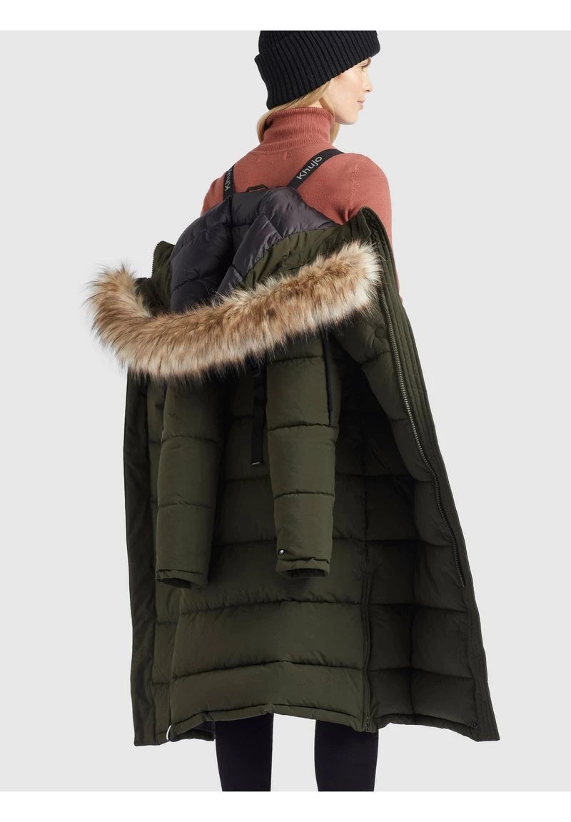 Khujo Femme LISSANDRA Veste D'hiver Dunkeloliv 8 Khujo Femme LISSANDRA Veste D'hiver Dunkeloliv – Image 6